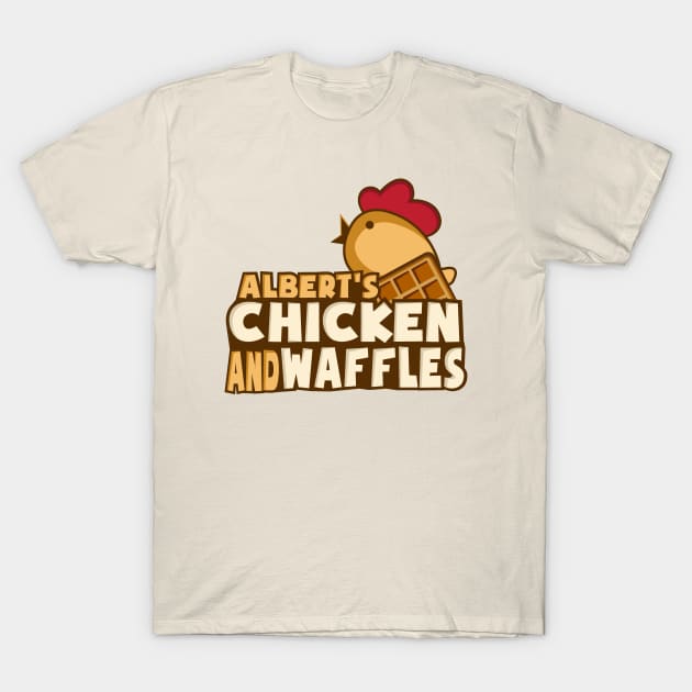 Firefly Podcast Albert's Chicken and Waffles T-Shirt by Firefly Podcast